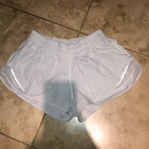 White Lululemon shorts
